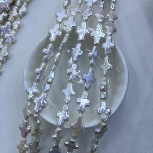 Cultured Baroque Freshwater Pearl Beads Cross DIY Approx Sold By Strand