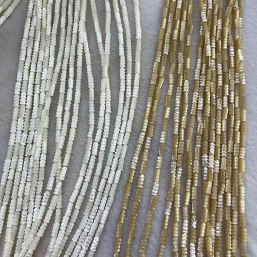 Top Shell Kraal, DIY, meer kleuren voor de keuze, 4x8mm, Ca 49pC's/Strand, Verkocht door Strand