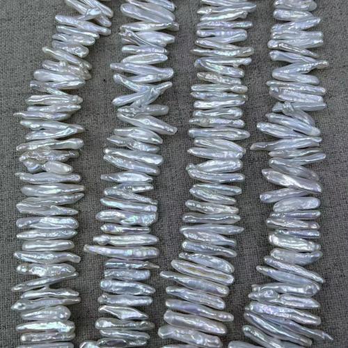 Cultured Biwa Freshwater Pearl Beads DIY white mm Approx Sold By Strand