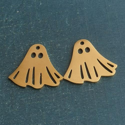 Stainless Steel Pendants 304 Stainless Steel Ghost Vacuum Ion Plating DIY Sold By Bag