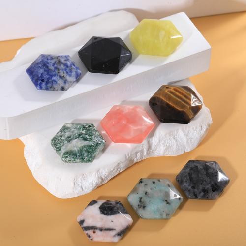 Gemstone Přívěsky Šperky, Přírodní kámen, DIY & různé materiály pro výběr, více barev na výběr, 28mm, Prodáno By PC