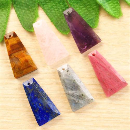 Gemstone Pendants Jewelry Natural Stone DIY Sold By PC