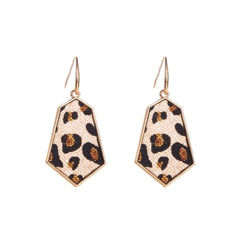 Earring Jewelry Zinc Alloy with PU Leather handmade fashion jewelry & for woman Sold By Pair