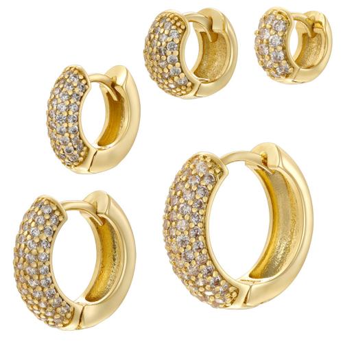 Cúbicos Circonia Pendiente Latón Micro pavimenta, metal, chapado, diverso tamaño para la opción & micro arcilla de zirconia cúbica & para mujer, más colores para la opción, Vendido por Par