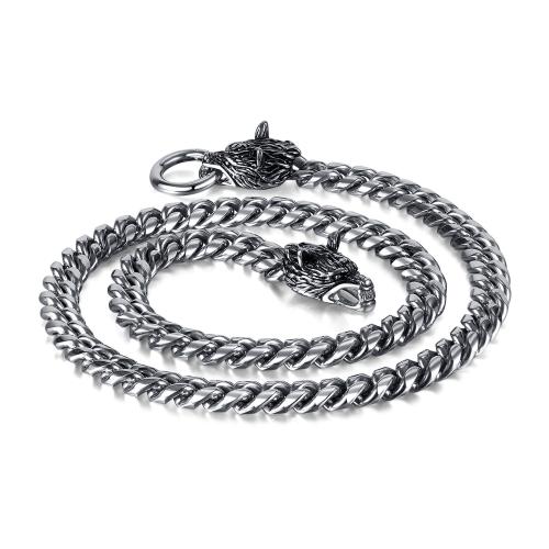 Stainless Steel Chain Ogrlica, 304 nehrđajućeg čelika, pozlaćen, modni nakit & za čovjeka, izvorna boja, Dužina 615 mm, Prodano By PC