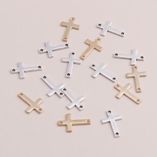 Cross Zink legering Stik, Zinc Alloy, Kryds, forgyldt, du kan DIY & 1/1 løkke, flere farver til valg, 40pc'er/Bag, Solgt af Bag