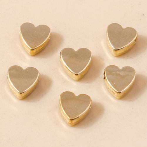 Zinc Alloy Heart Beads plated DIY Sold By Bag