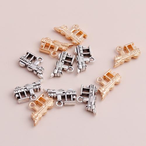 Zinc Alloy Pendants Train plated DIY Sold By Bag