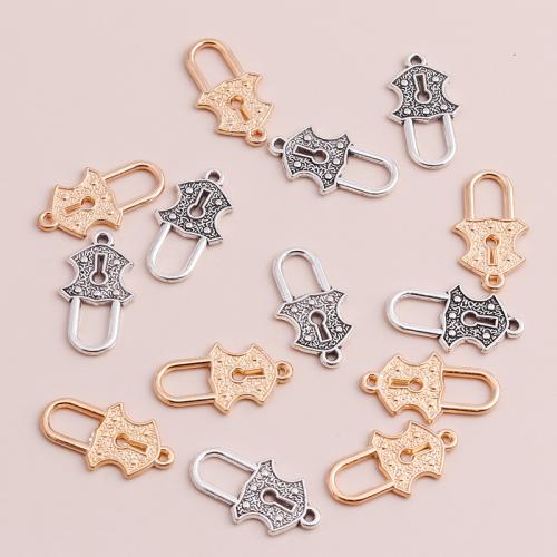 Zinc Alloy Lock Pendants plated DIY Sold By Bag