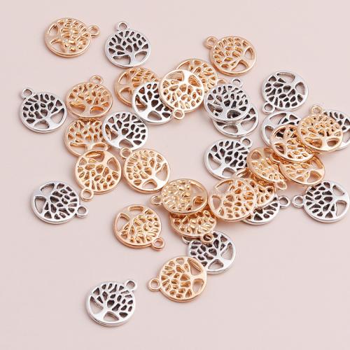 Zinc Alloy Pendants Tree plated DIY Sold By Bag