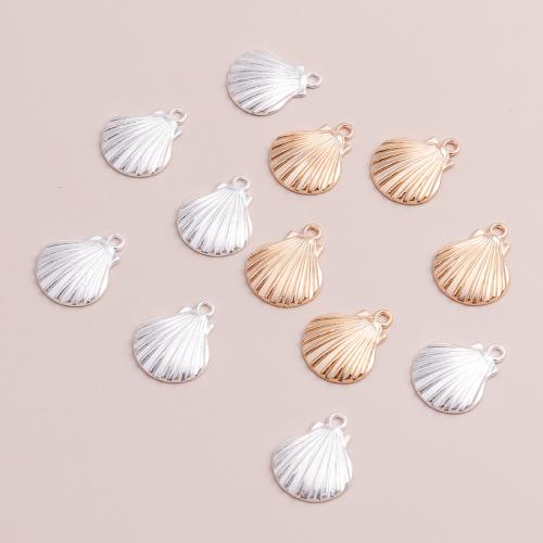 Zinc Alloy Pendants Shell plated DIY Sold By Bag