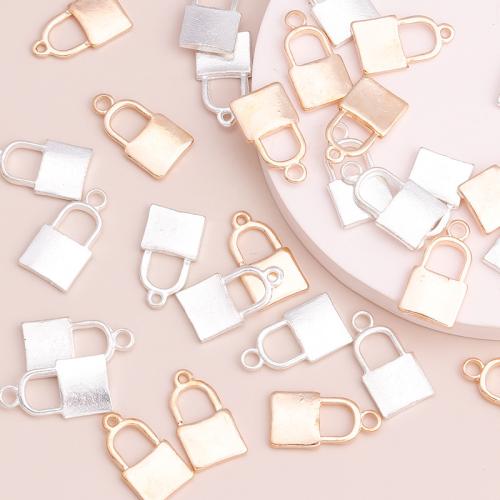 Zinc Alloy Lock Pendants plated DIY Sold By Bag