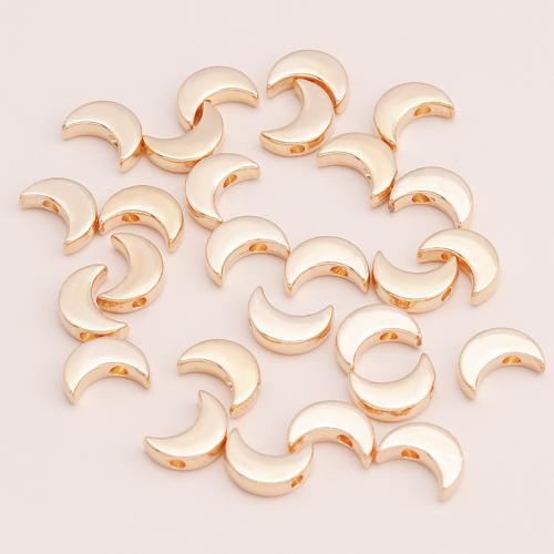 Zinc Alloy Jewelry Beads Moon plated DIY Sold By Bag