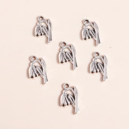 Zinc Alloy Flower Pendants plated DIY Sold By Bag