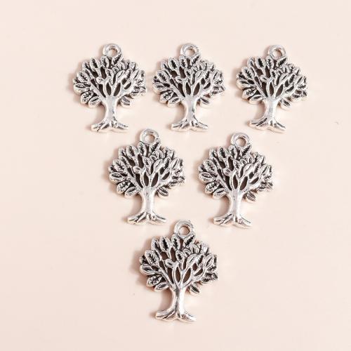 Zinc Alloy Pendants Tree plated DIY Sold By Bag