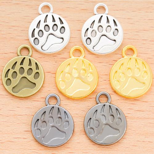 Zinc Alloy Pendants Round plated DIY Sold By Bag