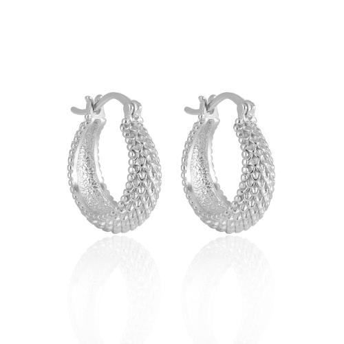 Argent sterling 925 boucle d'oreille leverback, Lettre U, bijoux de mode & pour femme, plus de couleurs à choisir, 6.70x12mm, Vendu par paire