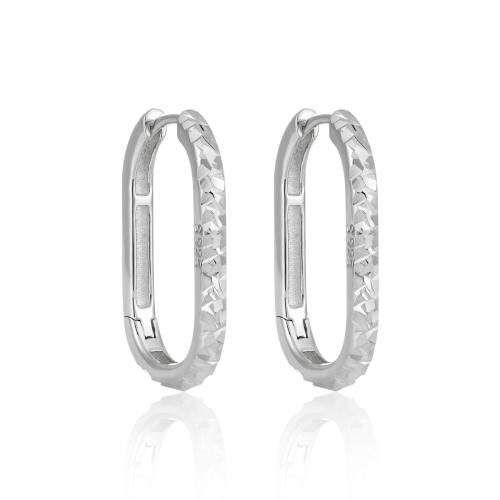 925 Sterling Sølv Håndtaget tilbage Earring, blomst cut & for kvinde, flere farver til valg, 25.60mm, Solgt af par