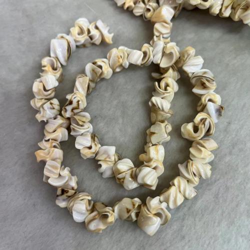 Natural Freshwater Shell Beads DIY yellow mm Sold By Strand