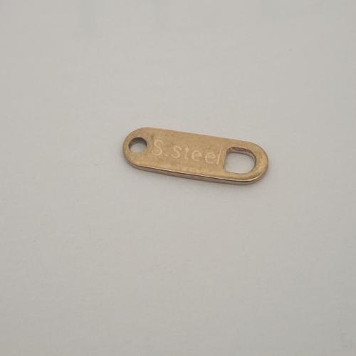 Roestvrij staal Extender keten Drop, 304 roestvrij staal, DIY, gouden, 11x4x1mm, Ca 100pC's/Bag, Verkocht door Bag