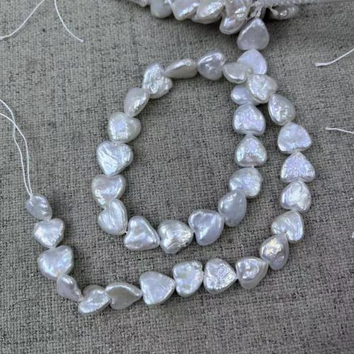 Natural Freshwater Pearl Loose Beads Heart DIY white mm Approx Sold By Strand