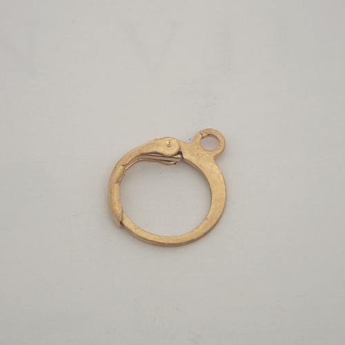 Brass Lever Terug Earring Component, 304 roestvrij staal, DIY, gouden, 15x12x2mm, Ca 100pC's/Bag, Verkocht door Bag