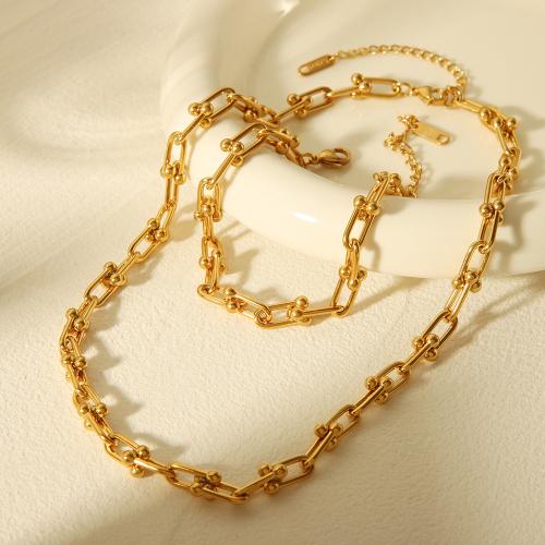 Fashion Stainless Steel Jewelry Sets 304 Stainless Steel gold color plated & for woman Sold By PC