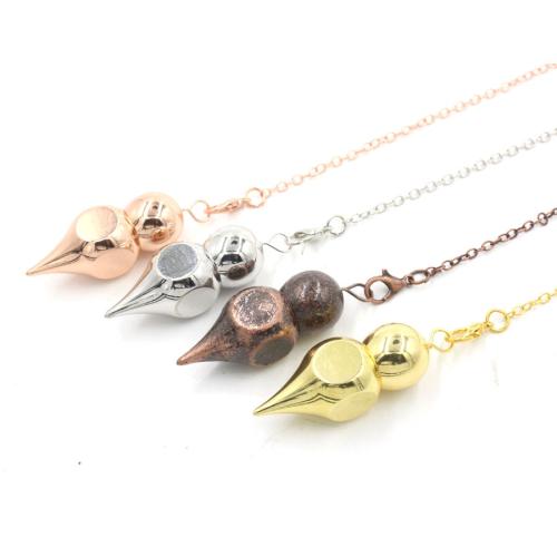 Brass Pendulum plated fashion jewelry nickel lead & cadmium free Length 18 cm Sold By PC