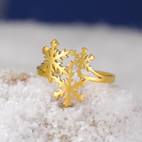 Weihnachten Finger Ring, 304 Edelstahl, plattiert, Weihnachts-Design & unisex & hohl, keine, Größe:7, verkauft von PC