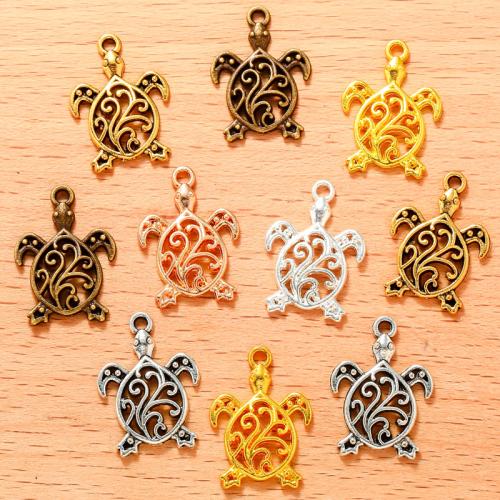 Zinc Alloy Animal Pendants Turtle plated DIY Sold By Bag