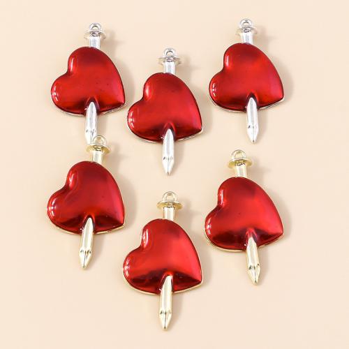 Zinc Alloy émail Pendants, alliage de zinc, Placage, DIY, plus de couleurs à choisir, 10PC/sac, Vendu par sac