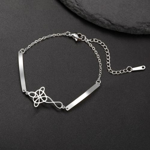 Stainless Steel Jewelry Bracelet 304 Stainless Steel Heart plated for woman Length 14 cm Sold By PC