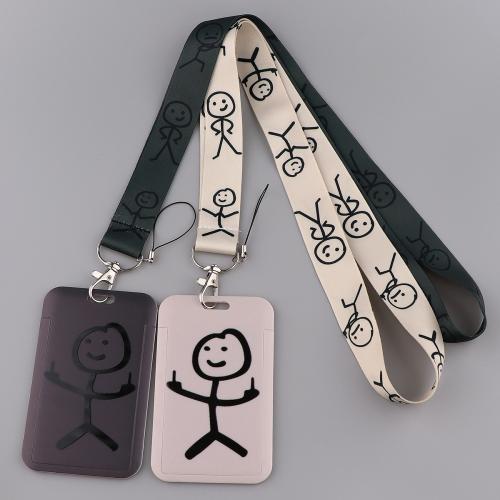 Lanyard korttipidike, Polyesteri, kanssa Muovi, monitoiminen & eri tyylejä valinta, enemmän värejä valinta, cartoon :110x70mm, Myymät PC