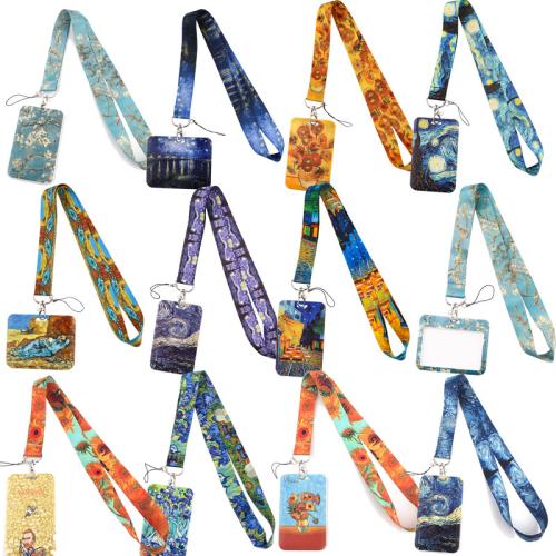 Porta carte con cordino, poliestere, with ABS plastica, multifunzionale & stili diversi per la scelta & diversi modelli per la scelta, nessuno, Lanyard :45x2.5cm, Venduto da PC