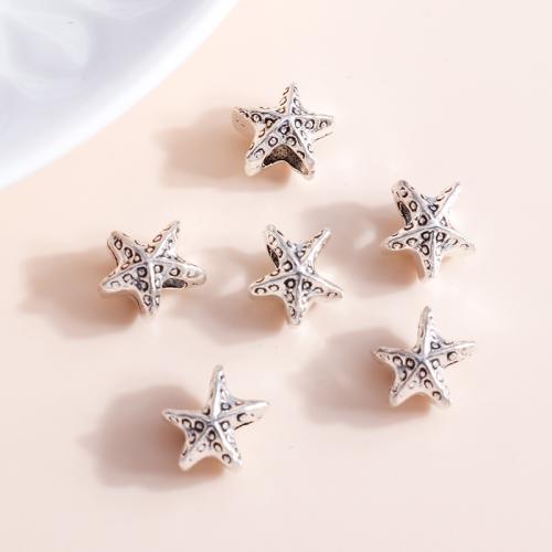 Zinc Alloy Jewelry Beads Star plated DIY Sold By Bag