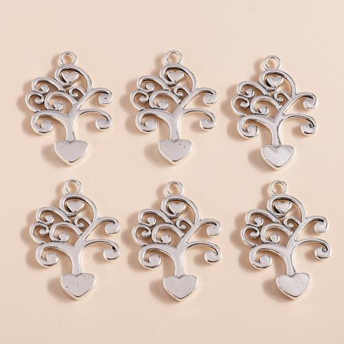 Zinc Alloy Pendants Tree plated DIY Sold By Bag