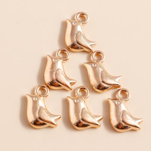 Zinc Alloy Animal Pendants Bird plated DIY Sold By Bag