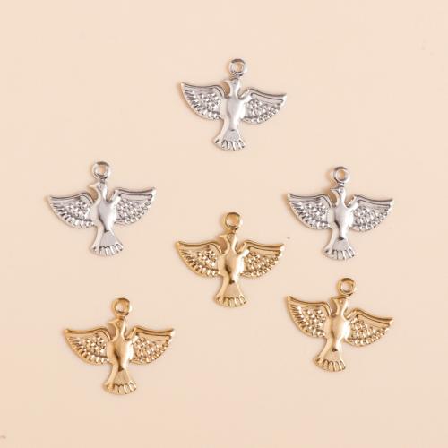 Zinc Alloy Animal Pendler, Bird, forgyldt, du kan DIY, flere farver til valg, 100pc'er/Bag, Solgt af Bag