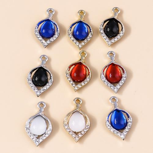 Zinc Alloy Rhinestone Pendants plated DIY & enamel Sold By Bag