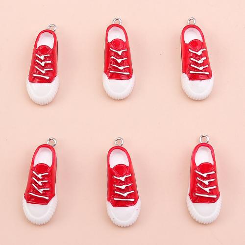 Resin Pendant Plastic with Resin Shoes plated DIY Sold By Bag