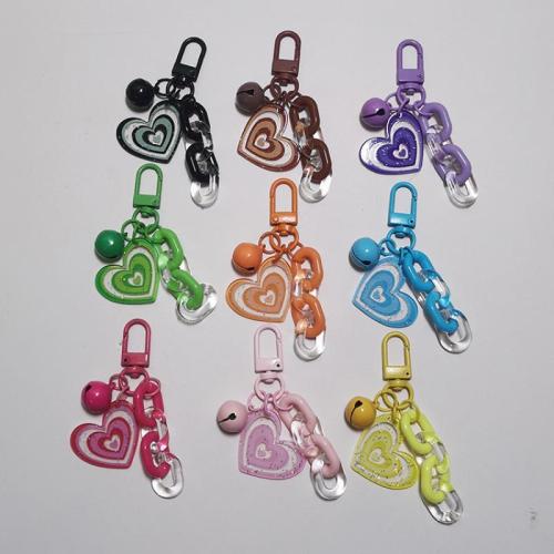 Bag Purse Charms Keyrings Keychains Zinc Alloy Heart Unisex Sold By PC