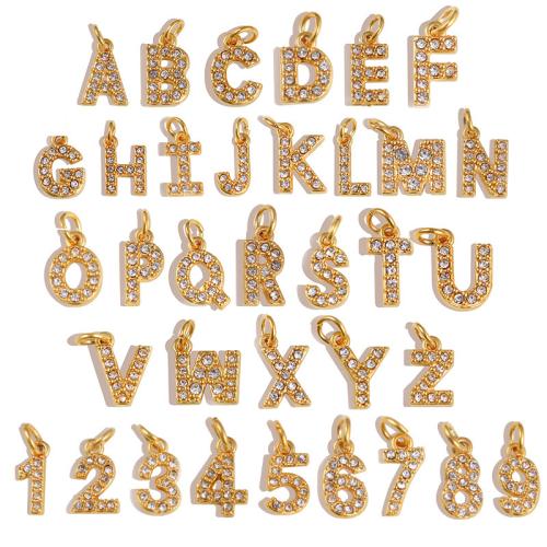 Stainless Steel Letter Pendants 304 Stainless Steel plated DIY & with rhinestone Sold By PC