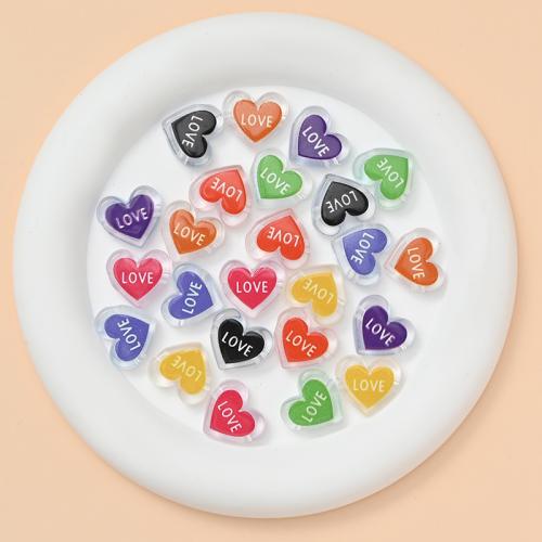 Acrylic Jewelry Beads Heart DIY Approx Sold By Bag