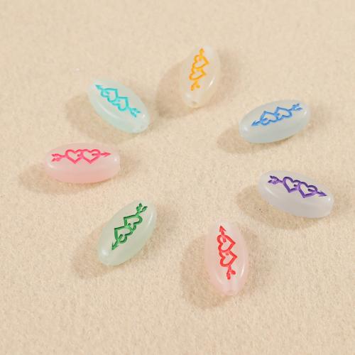 Acrylic Jewelry Beads DIY & luminated & enamel mixed colors Approx Sold By Bag