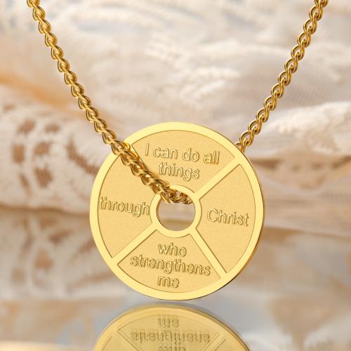 Stainless Steel Jewelry Necklace 304 Stainless Steel Round plated for woman Length 50 cm Sold By PC