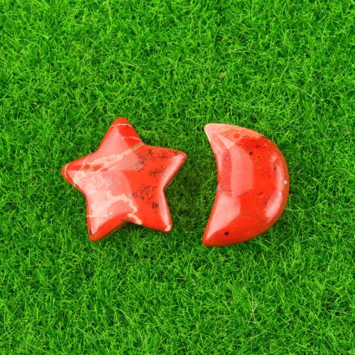 Natural Stone Decoration Moon and Star 2 pieces Sold By Pair