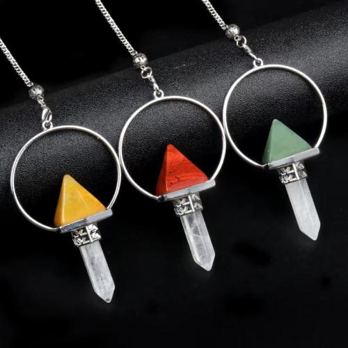 Natural Stone Pendulum with Zinc Alloy Sold By PC