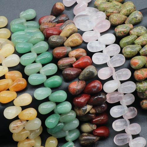 Grânulos de gemstone jóias, Pedra natural, Lágrima, DIY & materiais diferentes para a escolha, Mais cores pare escolha, 10x16mm, Aprox 30PCs/Strand, vendido por Strand