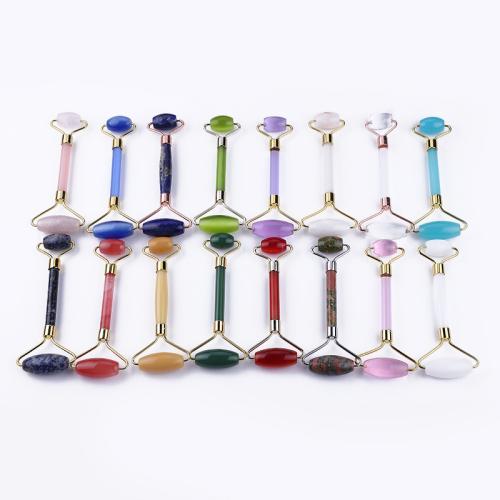 Massage Jewelry Brass with Gemstone plated fashion jewelry nickel lead & cadmium free 140mm Sold By PC