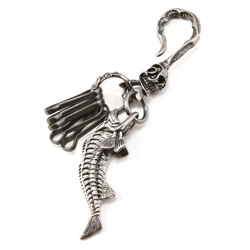 Key Chain, Cink Alloy, s Željezo, starinski srebrne boje pozlaćen, Dizajn za Noć vještica & možete DIY, Prodano By PC